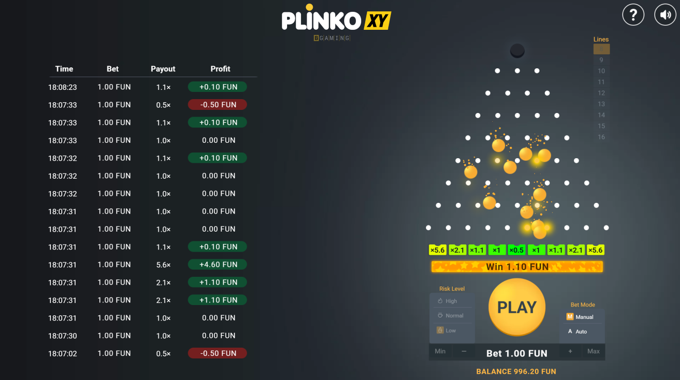 Επίδειξη κουλοχέρη Plinko Plinko Crush Demo
