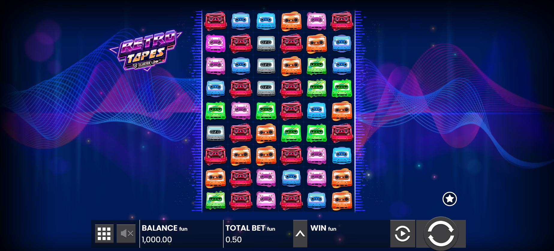 Retro Tapes Cluster Link Game