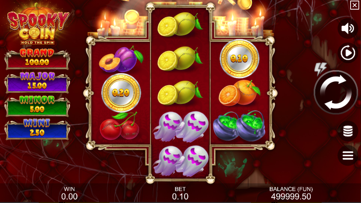 Παιχνίδι παιχνιδιού Spooky Coin Hold The Spin Spooky Coin Hold The Spin Gameplay
